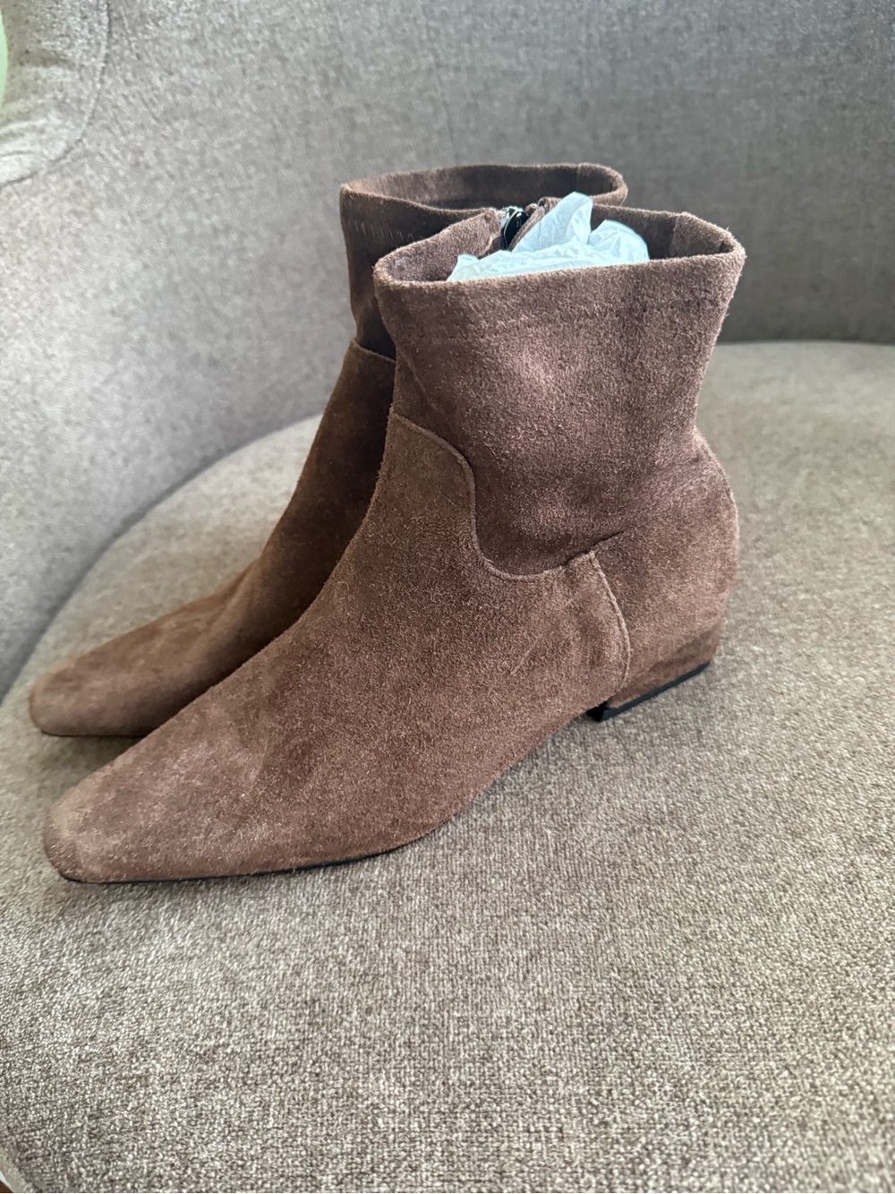 Jason Wu Brown Suede Pointed Ankle Booties